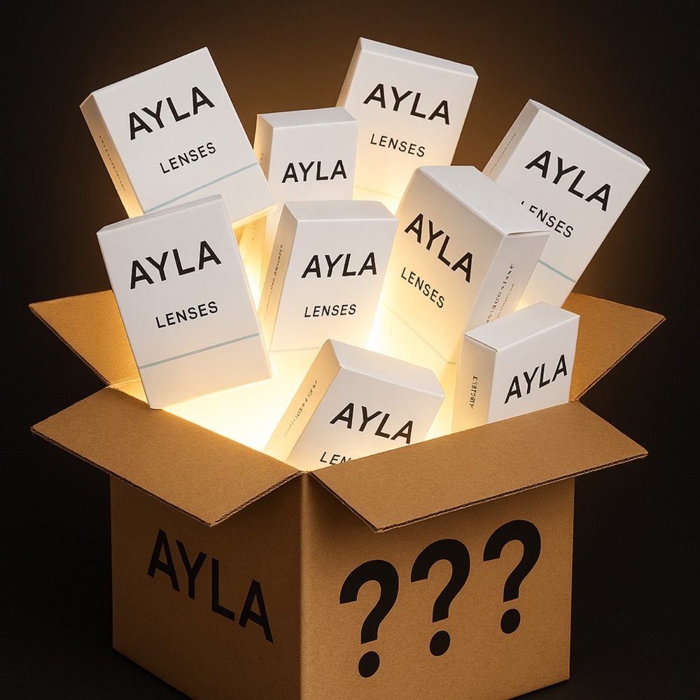 Ayla Lenses Box Set box will have 4 colors lense yearly lenses